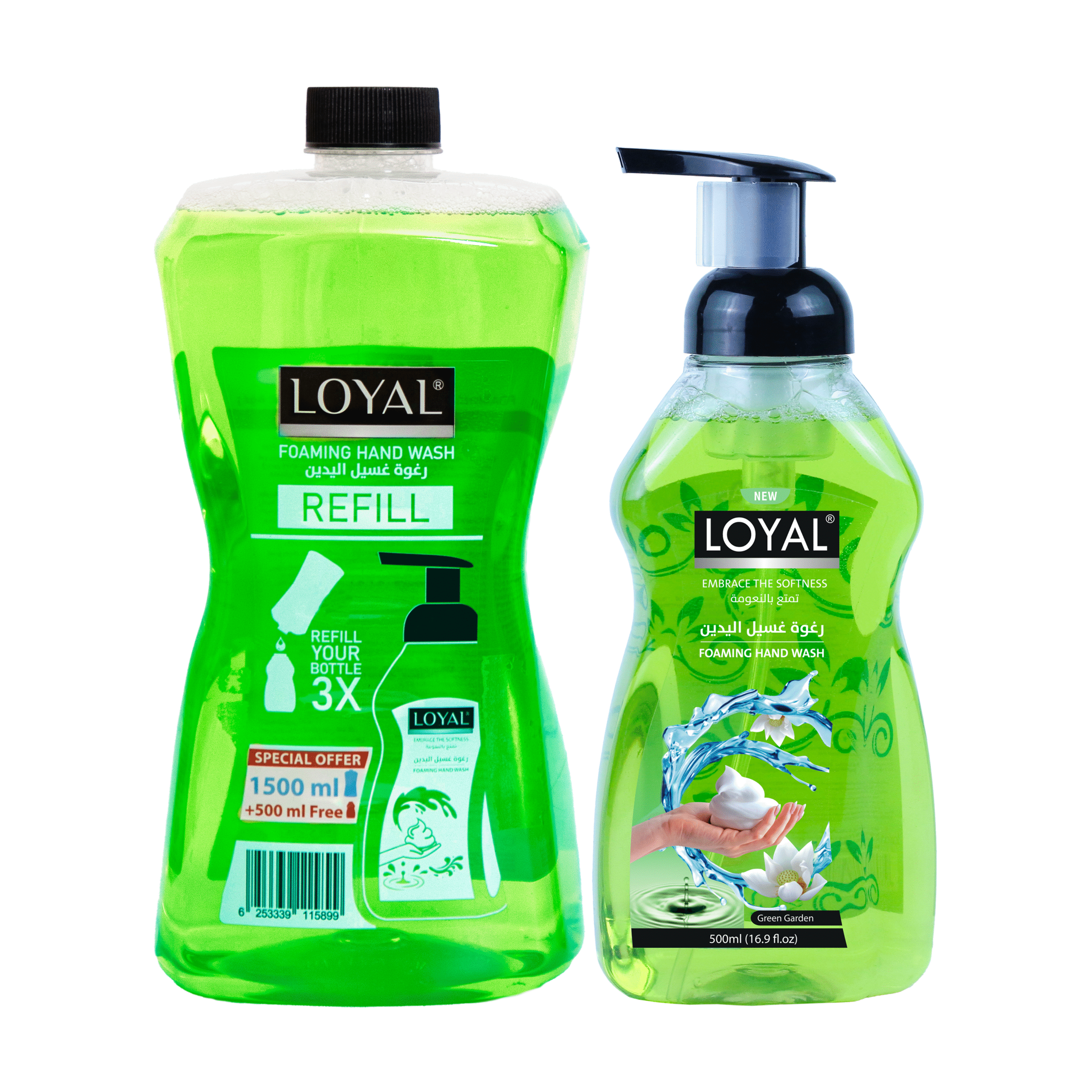 Loyal Foaming Hand Wash Refill Green Garden 1500ml + 500ml Free