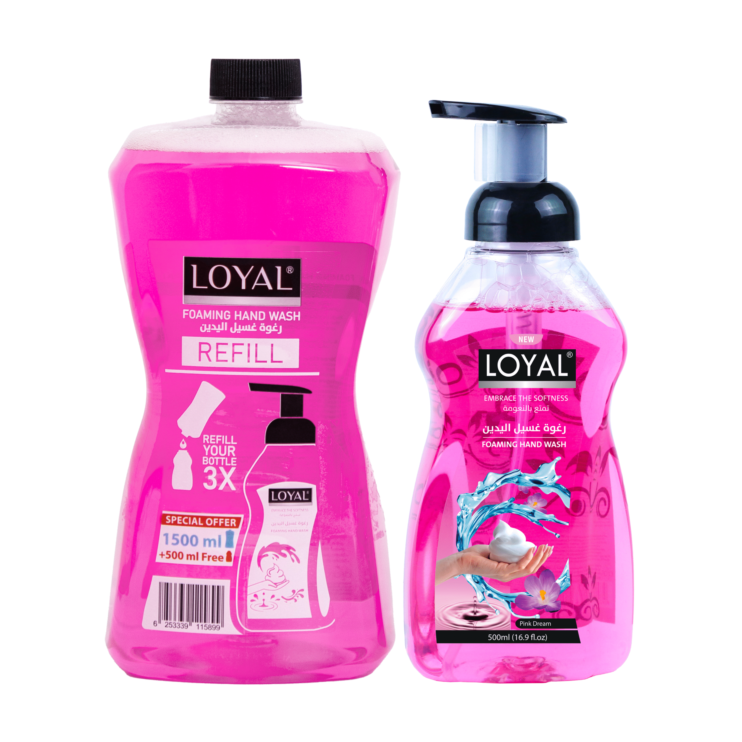 Loyal Foaming Hand Wash Refill Pink Dream 1500ml + 500ml Free